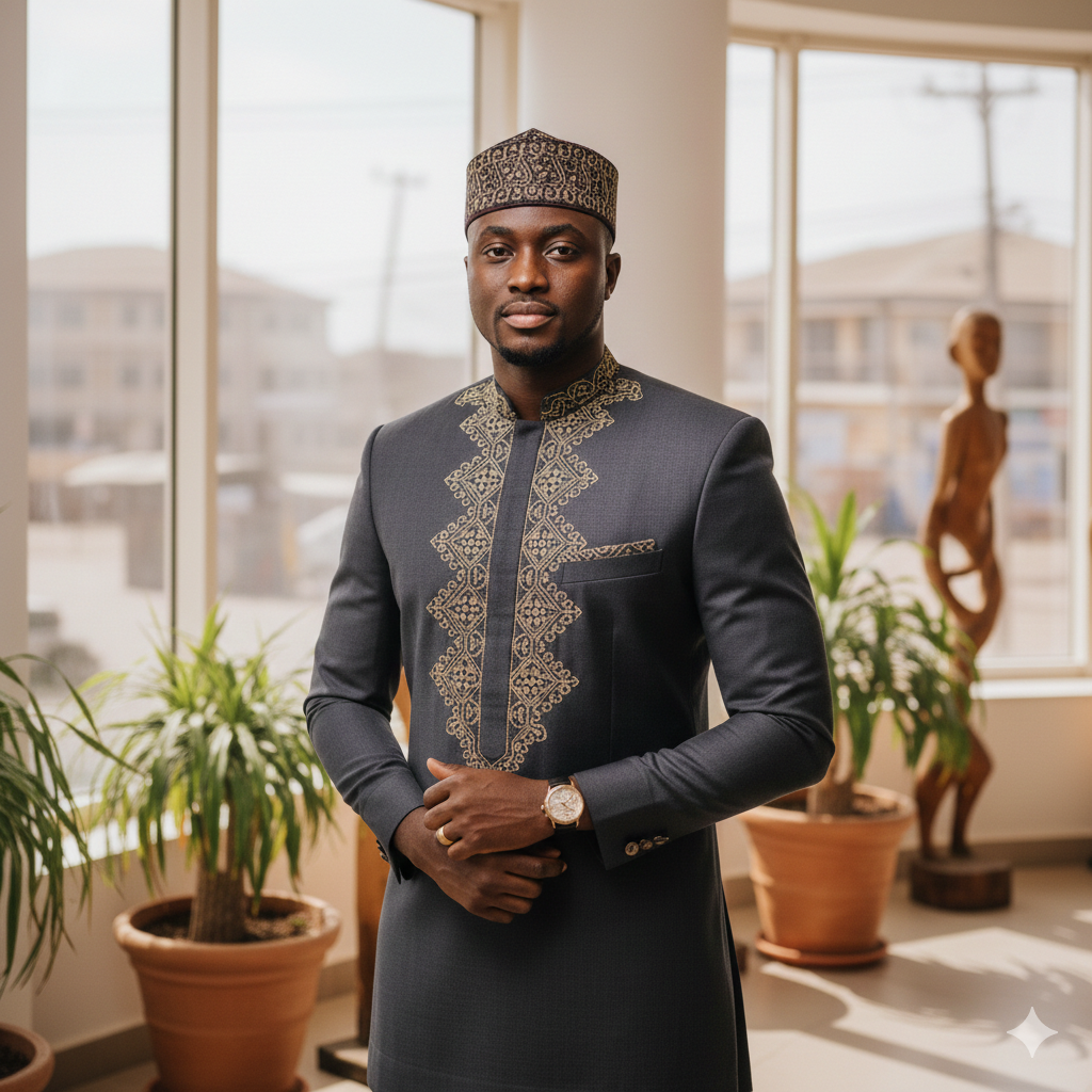 Aso-Oke Ceremonial Cap