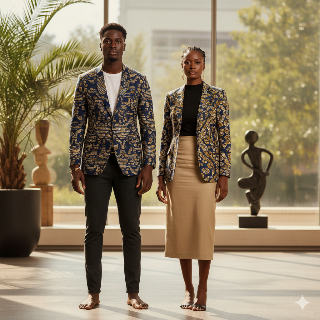 Corporate Ankara Blazer